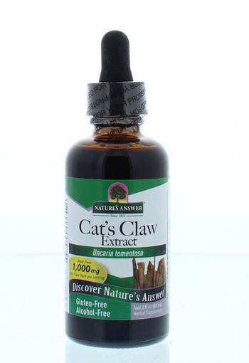 Natures Answer Cat's claw extract uncaria tomentosa alcoholvrij (60 Milliliter)
