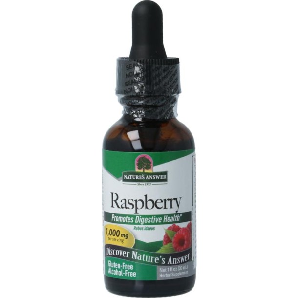 Natures Answer Frambozenblad extract alcoholvrij (30 Milliliter)
