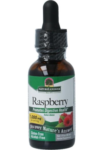 Natures Answer Frambozenblad extract alcoholvrij (30 Milliliter)