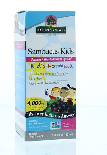 Natures Answer Sambucus kids vlierbessen extract (120 Milliliter)