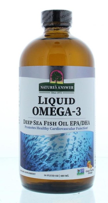 Natures Answer Vloeibaar Omega 3 DHA/EPA 1.150mg (480 Milliliter)