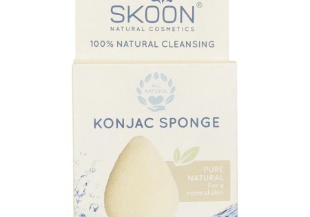 Skoon Konjac spons pure bio (1 Stuks)