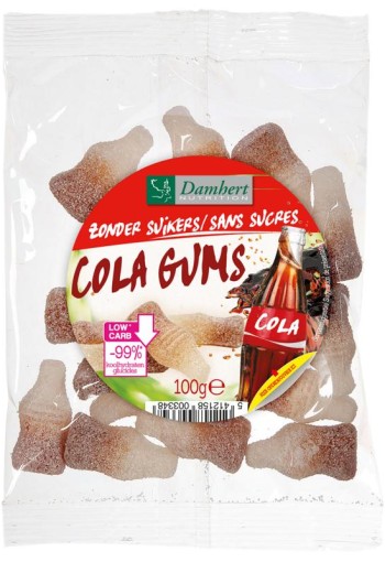 Damhert Colaflesjes zonder suikers (100 Gram)