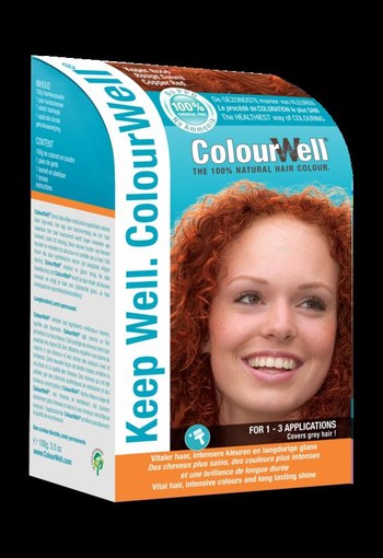 Colourwell 100% Natuurlijke haarkleur koper rood (100 Gram)