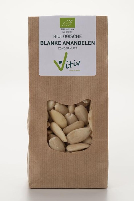 Vitiv Amandelen zonder vlies bio (250 Gram)