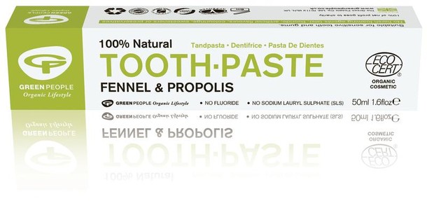 Green People Tandpasta fennel & propolis muntvrij (50 Milliliter)