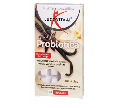 Lucovitaal Probiotica vanille/yoghurt (20 stuks)