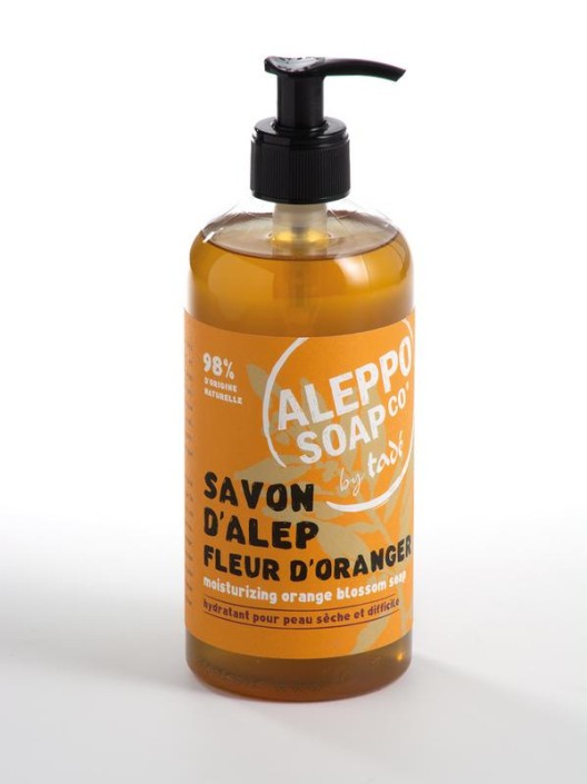 Aleppo Soap Co Sinaasappel zeep pomp (500 Milliliter)
