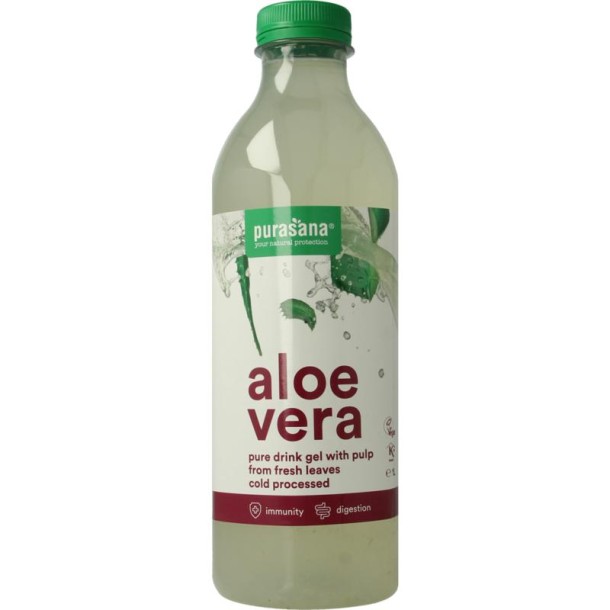 Purasana Aloe vera drink gel vegan bio (1 Liter)