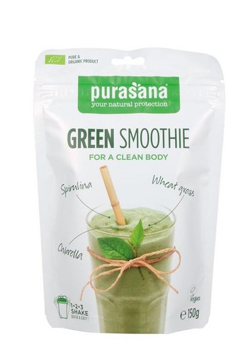 Purasana Green smoothie shake vegan bio (150 Gram)