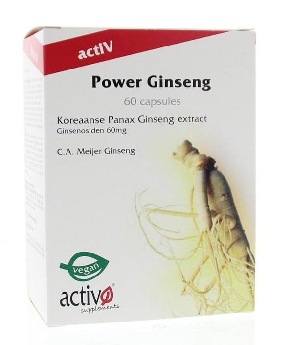 Activo Power ginseng 3000 (60 Vegetarische capsules)
