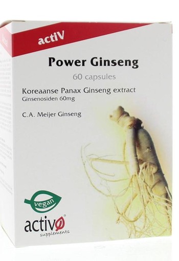 Activo Power ginseng 3000 (60 Vegetarische capsules)