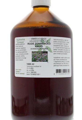Natura Sanat Echinacea purpurea kruid tinctuur (1 Liter)