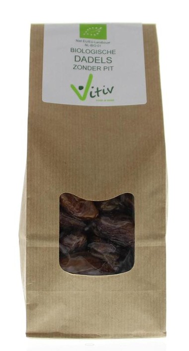 Vitiv Dadels zonder pit bio (500 Gram)