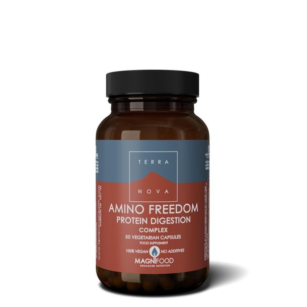 Terranova Amino freedom - Protein digestion complex (50 Vegetarische capsules)