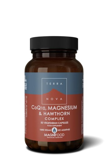 Terranova CoQ10, magnesium & hawthorn complex (50 Vegetarische capsules)