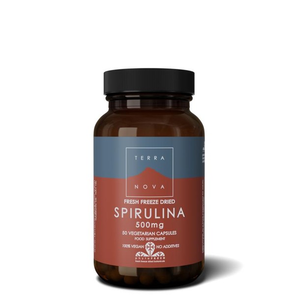 Terranova Spirulina 500 mg (50 Vegetarische capsules)