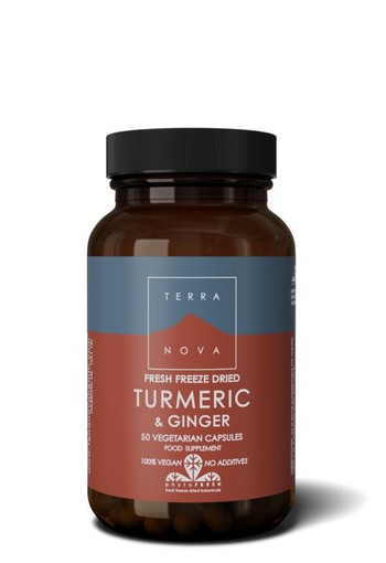 Terranova Turmeric & ginger (50 Vegetarische capsules)