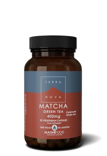 Terranova Matcha green tea 400 mg (50 Vegetarische capsules)