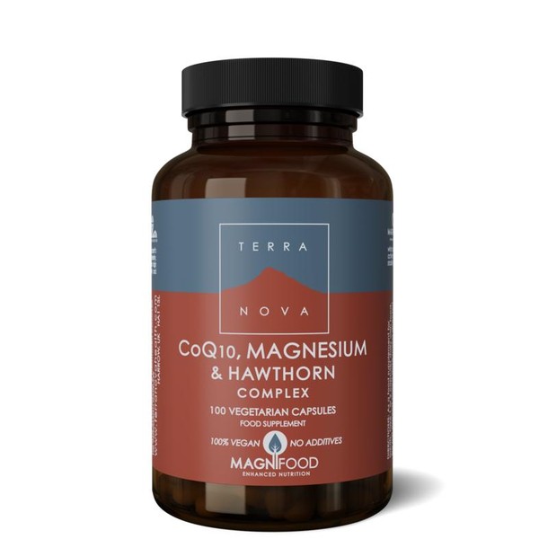 Terranova Co Q10, magnesium & hawthorn complex (100 Vegetarische capsules)