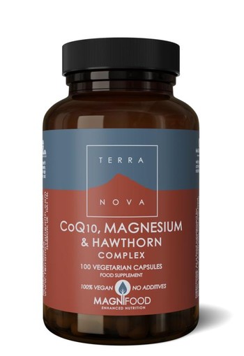 Terranova CoQ10, magnesium & hawthorn complex (100 Vegetarische capsules)