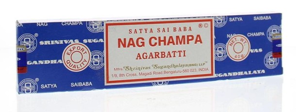 Nag Champa Wierookstokjes agarbatti (40 Gram)