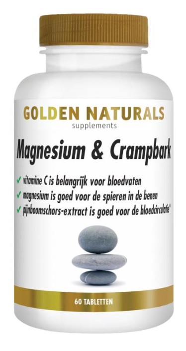Golden Naturals Magnesium & crampbark (60 Tabletten)