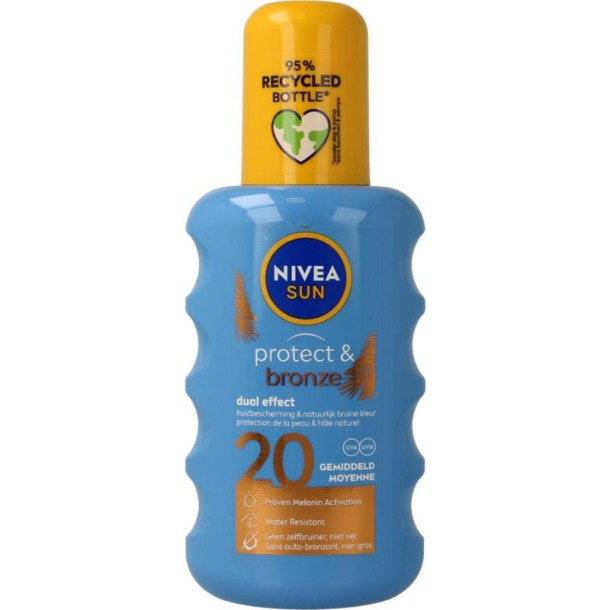 Nivea Sun protect & bronze zonnespray SPF20 200 Milliliter