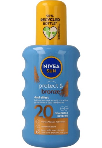 Nivea Sun protect & bronze zonnespray SPF20 (200 Milliliter)