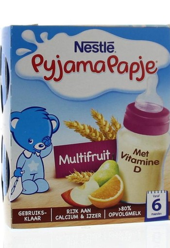 Nestle Pyjamapapje multifruit (2 Stuks)