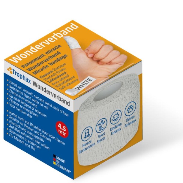 ABC Wondverband Wonderverband wit 4.5m x 5cm (1 Stuks)