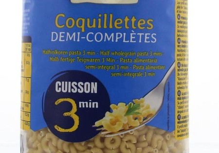 Primeal Halfvolkoren elleboogjes snelkook 3 minuut bio (500 Gram)