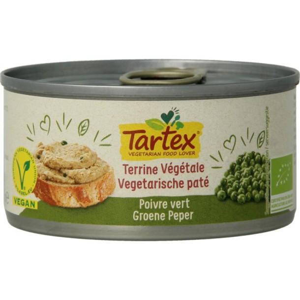 Tartex Pate groene peper bio (125 Gram)