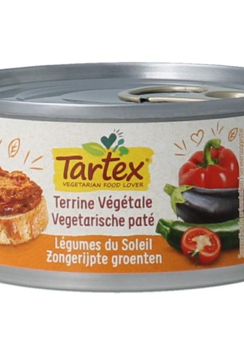 Tartex Pate zongerijpte groente bio (125 Gram)