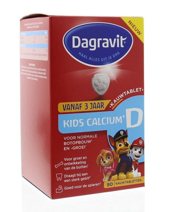 Dagravit Kids calcium & vitamine D (90 Tabletten)