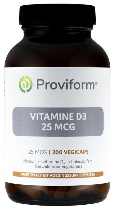 Proviform Vitamine D3 25mcg (200 Vegetarische capsules)