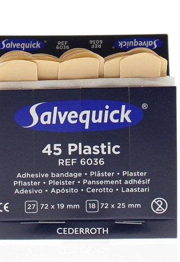 Medeco Salvequick pleister huidskleur (45 Stuks)