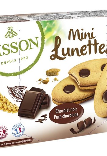 Bisson Lunettes mini chocolade bio (175 Gram)