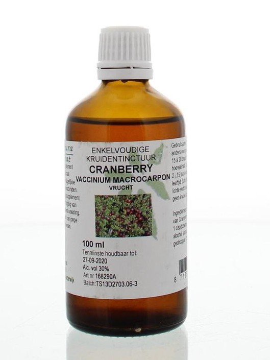 Natura Sanat Cranberry vrucht tinctuur (100 Milliliter)