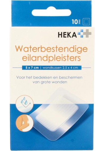 Heka Klein Eilandpleister 5cm x 7 cm waterbestendig (10 Stuks)