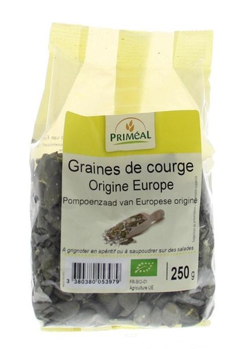 Primeal Pompoenzaad bio (250 Gram)
