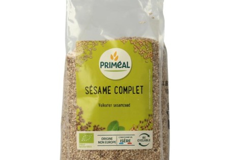 Primeal Volkoren sesamzaad bio (500 Gram)