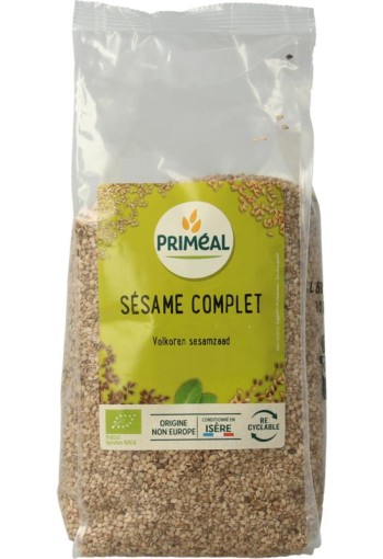 Primeal Volkoren sesamzaad bio (500 Gram)