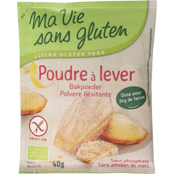 Ma Vie Sans Bakpoeder glutenvrij bio (40 Gram)