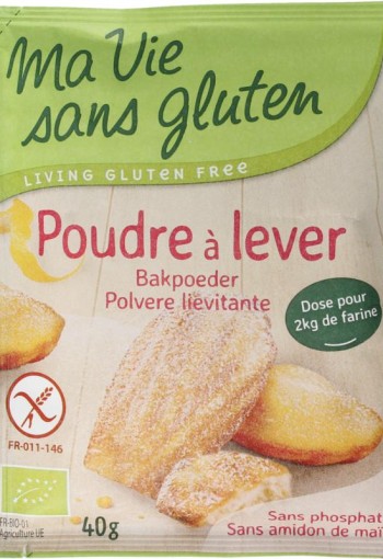 Ma Vie Sans Bakpoeder glutenvrij bio (40 Gram)