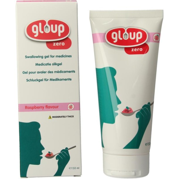 Gloup Zero medicatie inname gel framboos (150 Milliliter)