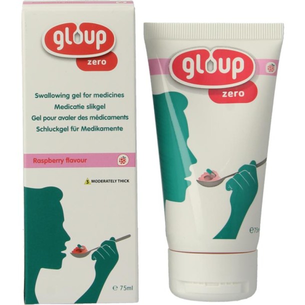 Gloup Zero medicatie inname gel framboos (75 Milliliter)