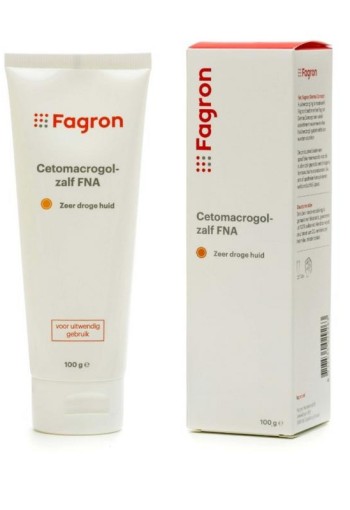 Fagron Cetomacrogol zalf FNA doos en bijsluiter (100 Gram)