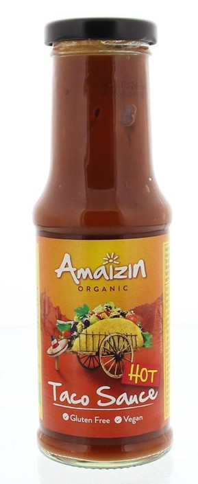 Amaizin Taco saus hot bio (220 Gram)