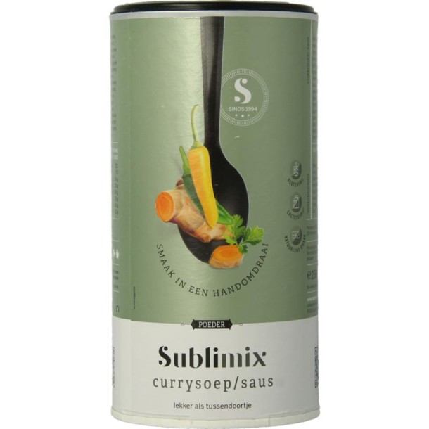 Sublimix Currysoep glutenvrij (256 Gram)
